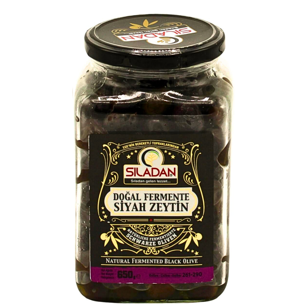 Fermente Siyah Zeytin 650Gr 261-290