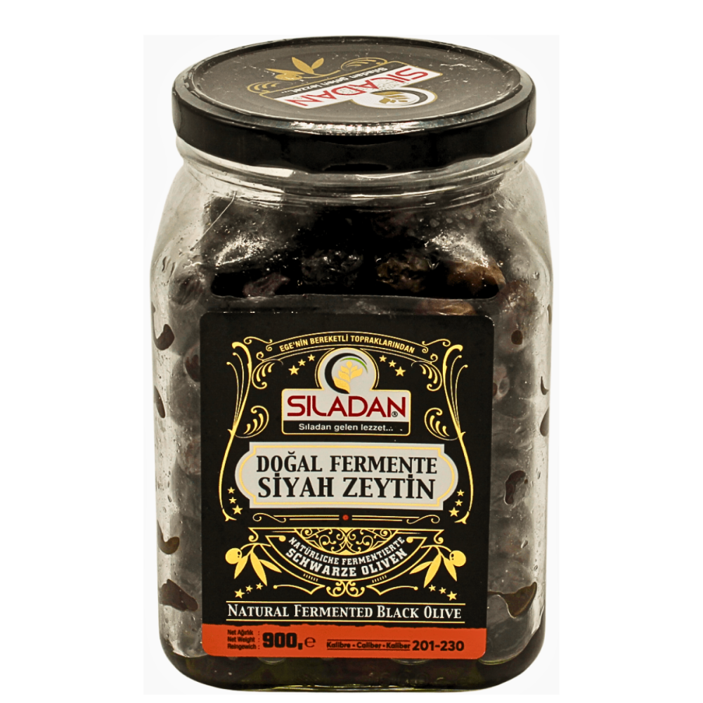 Fermente Siyah Zeytin 900Gr 201-230